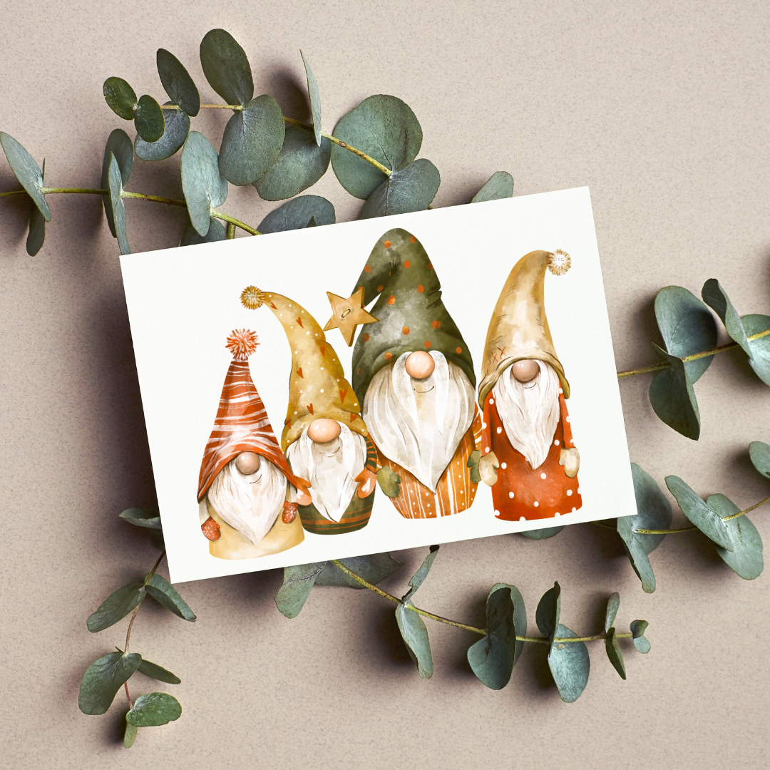 Weihnachtskarte Postkarte Wichtel PlottingPandas Weihnachtskarte postkarte wichtel plottingpandas