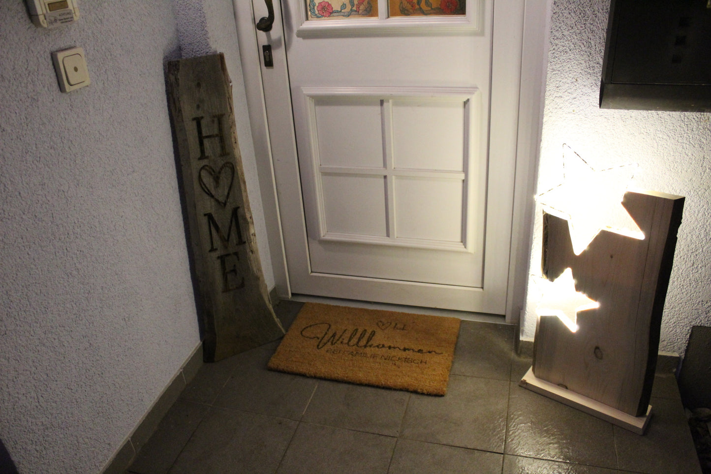 Weihnachtstern mit LED - Lichterkette - UNIKATE