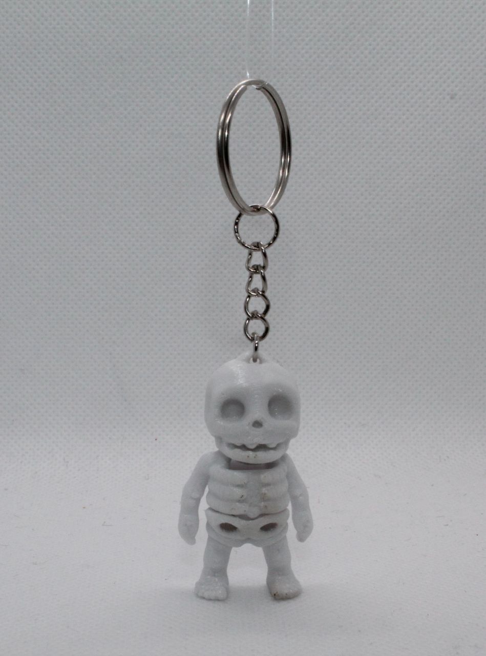 Skelett Schlüsselanhänger 3D gedruckt - Beweglich