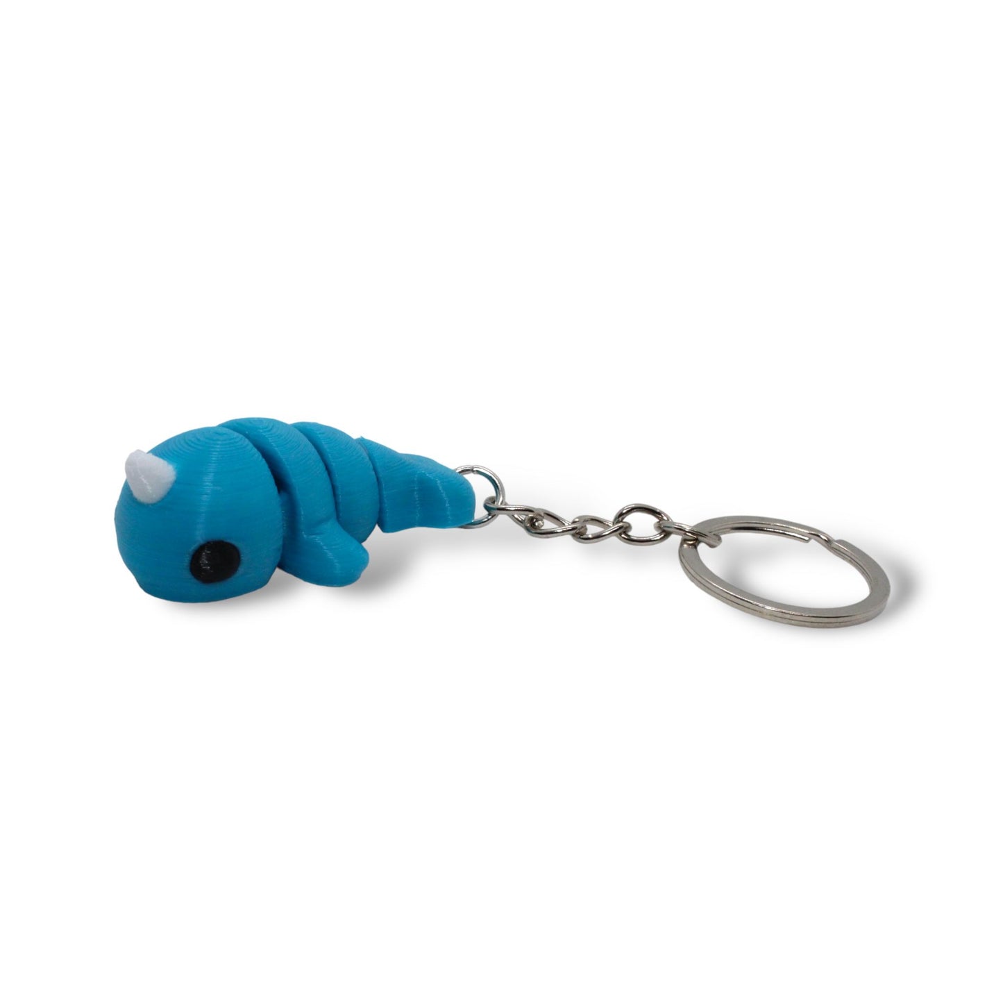 Baby Narwal Schlüsselanhänger 3D gedruckt - Beweglich