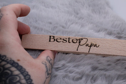 Grillzangen aus Holz - Personalisiert - Lasergravur