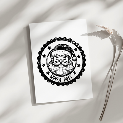 Weihnachtskarte - Postkarte - Weihnachtsstempel