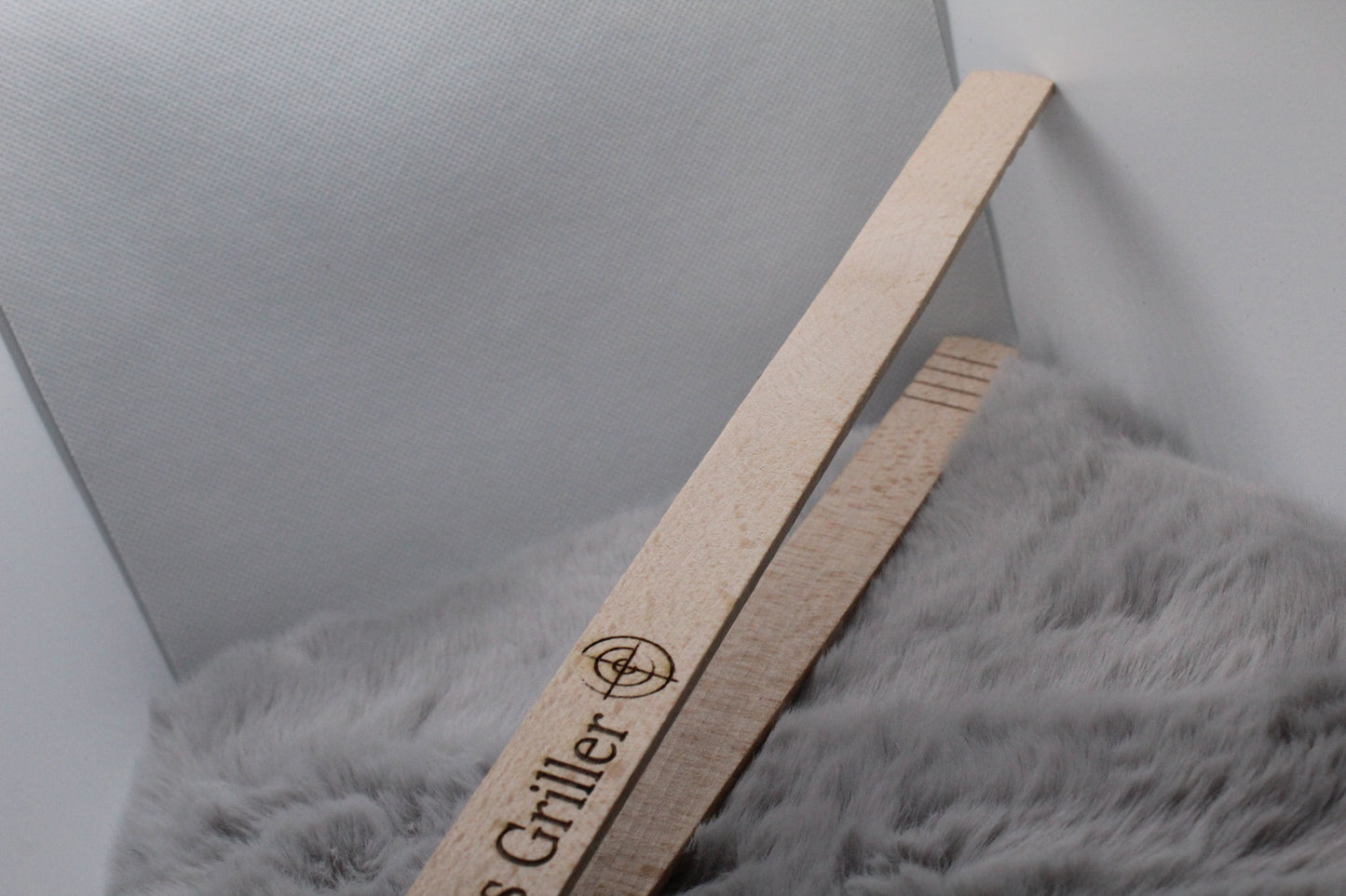 Grillzangen aus Holz - Personalisiert - Lasergravur