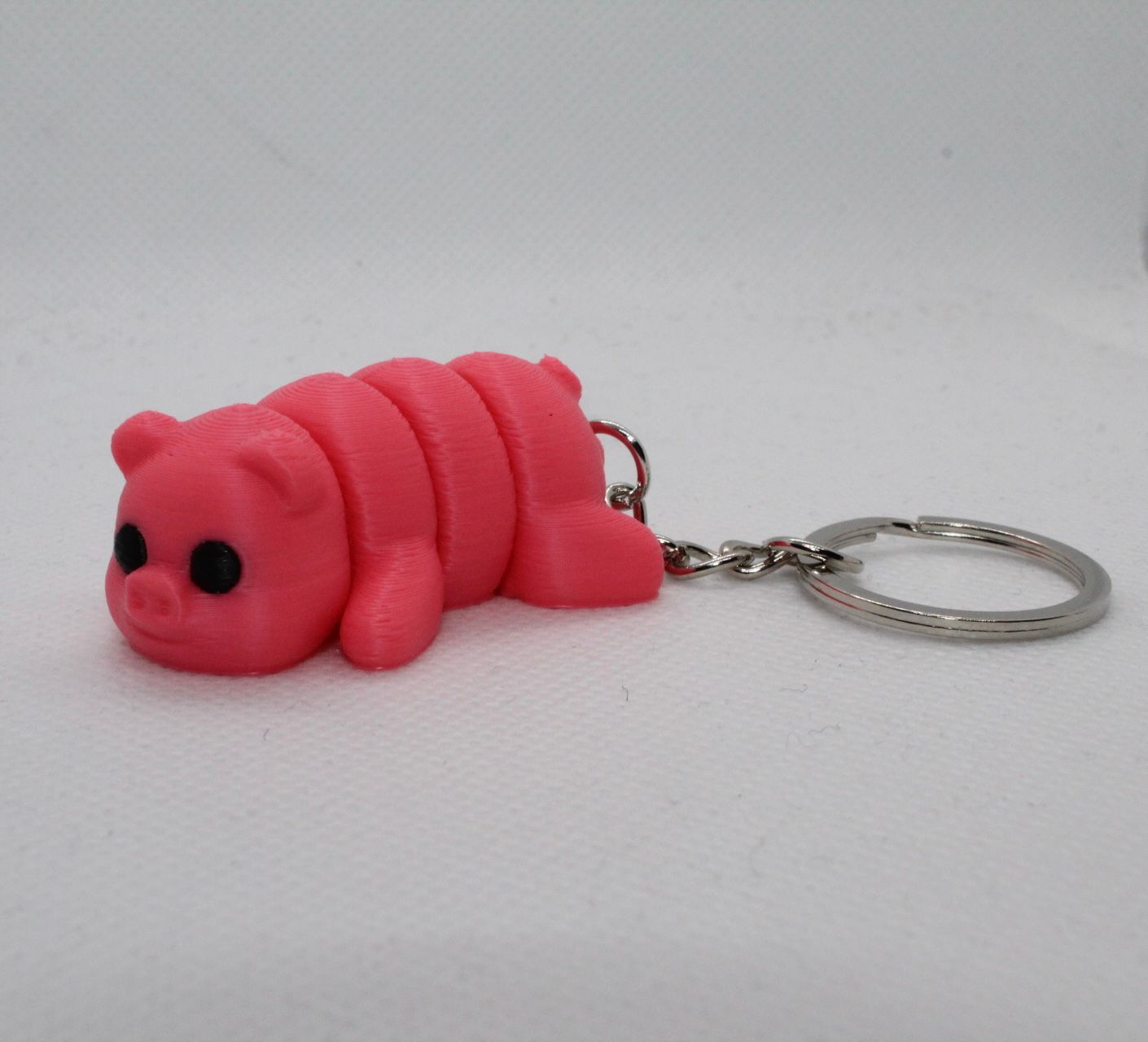 Baby Schwein Schlüsselanhänger 3D gedruckt - Beweglich