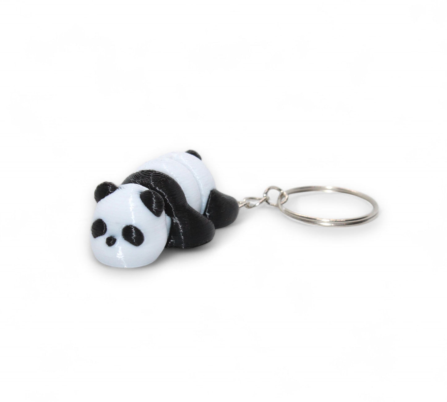 Panda Schlüsselanhänger 3D Gedruckt - Beweglich